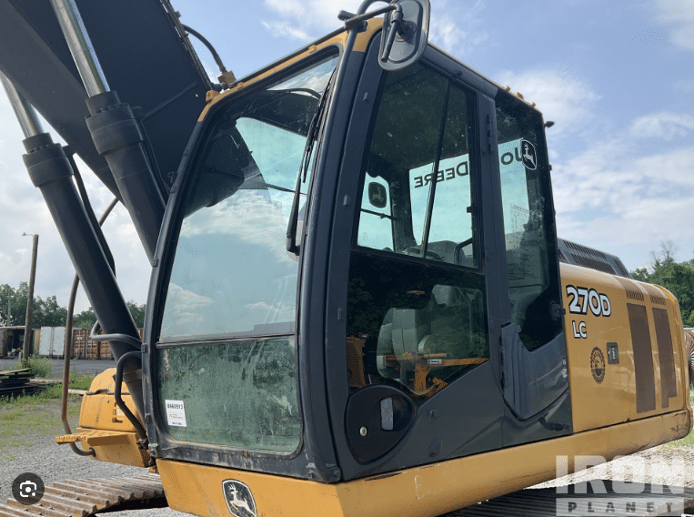 John Deere D (120D - 850DLC) Excavator Windshield Polycarbonate Only