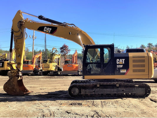 Caterpillar 320F L excavator, the machine model compatible with front upper glass replacement OEM #520-8271