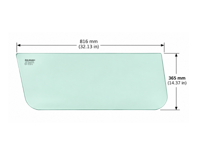 Bobcat M Series Lower Side Window Glass Replacement | Replaces OEM #7261608