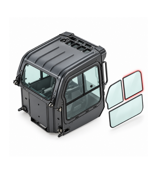 Bobcat M Series Right Side Sliding Window Glass Replacement | Replaces OEM #7261610