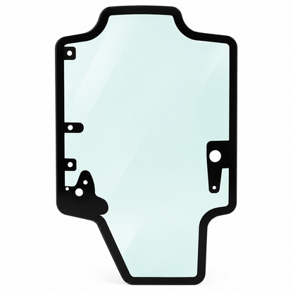 Case SR/SV Single Wiper Front Door Glass Replacement | Replaces OEM #84344565
