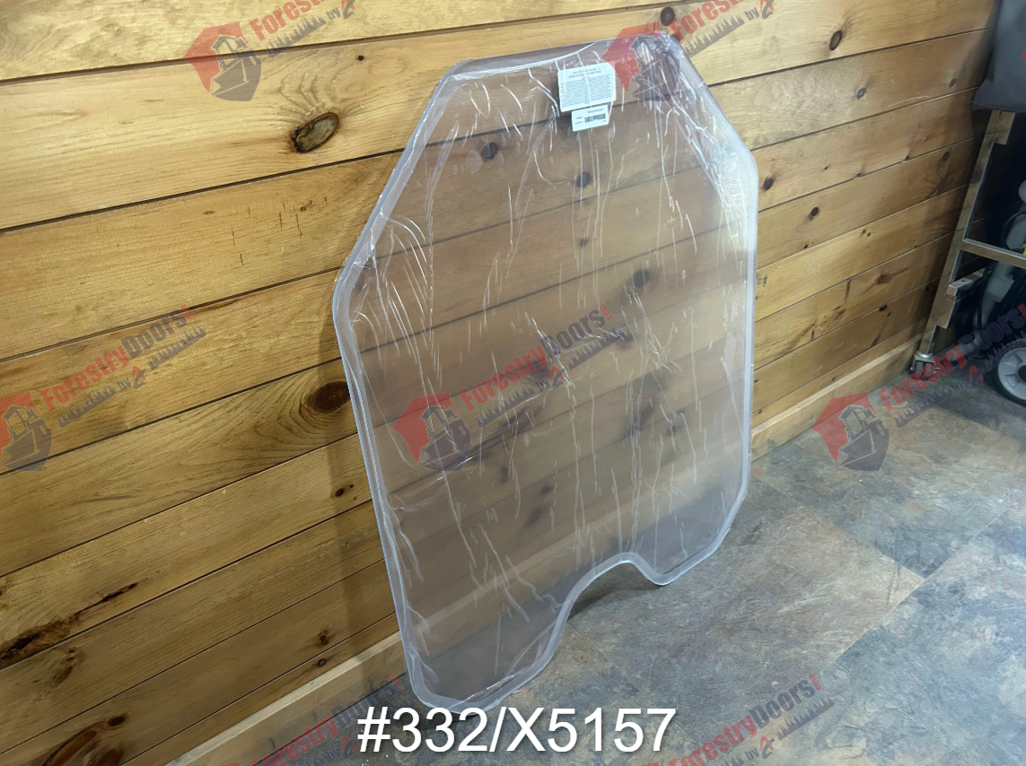 JCB #332/x5157 Polycarbonate Skid Steer Front Windshield