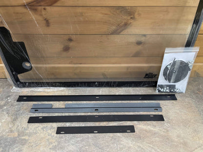 Sistema de fijación metálico y parabrisas de excavadora Kubota KX080