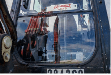Kubota KX040-4, U35-4, U55, U55-4, KX057-4 Excavator Windshield with Mechanical Fastening System