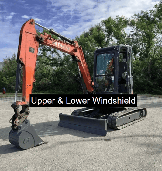 Parabrisas de policarbonato para excavadora Hitachi ZX-3 Mini (ZAXIS27U-3 y ZAXIS50U-3)