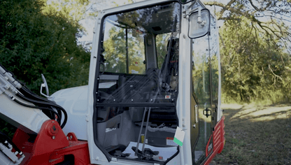 Sistema de sujeción mecánica y parabrisas de excavadora Takeuchi TB290