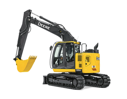 John Deere D/G (75D y 225DLC) Parabrisas de Excavadora Solo de Policarbonato