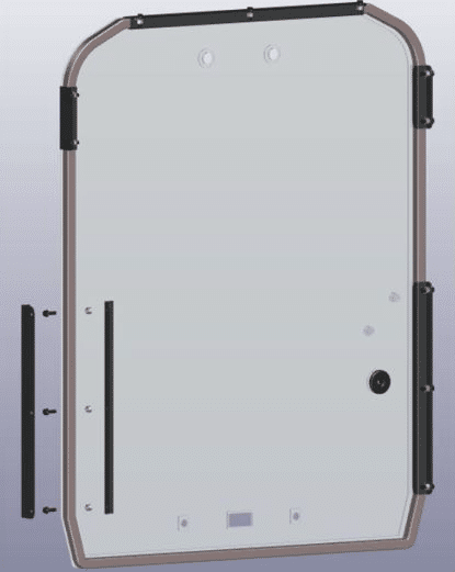 Kubota SVL Front Windshield Replacement - Metal Fastening System