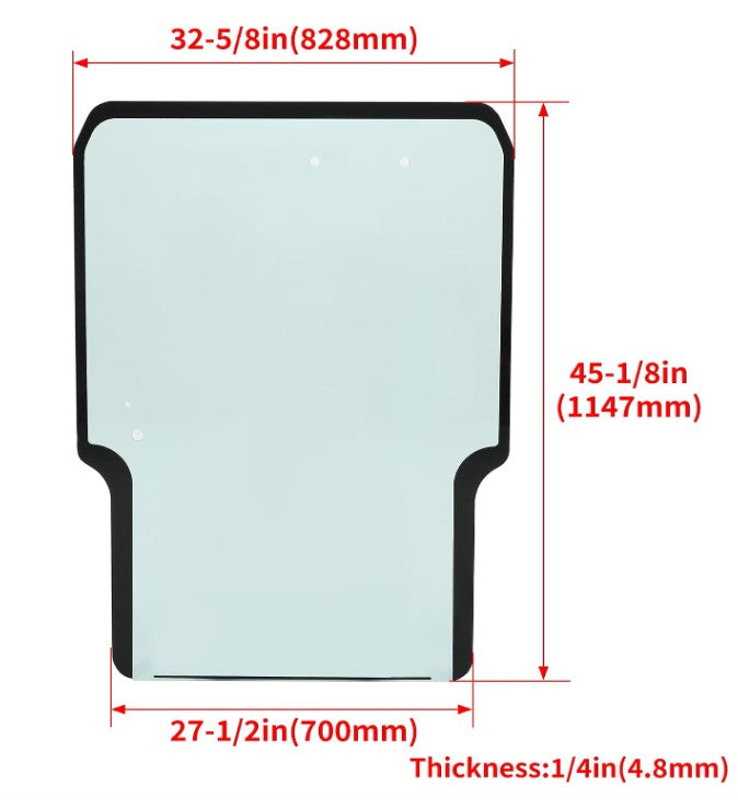 Takeuchi TL Series Skid Steer Front Windshield Glass | OEM Replacement #0880865301