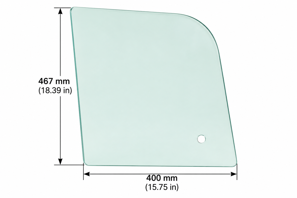 Bobcat M Series Right Side Sliding Window Glass Replacement | Replaces OEM #7261610