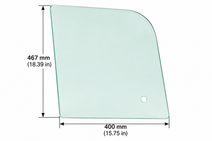 Bobcat M Series Right Side Sliding Window Glass Replacement | Replaces OEM #7261610
