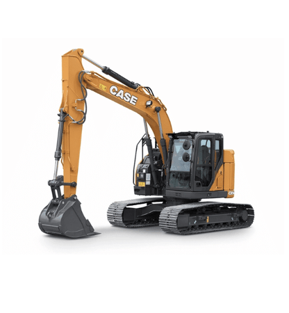 Case CX80C SR CX145C SR CX235C SR CX245D SR LC excavator shown on white background, compatible with polycarbonate windshield replacement