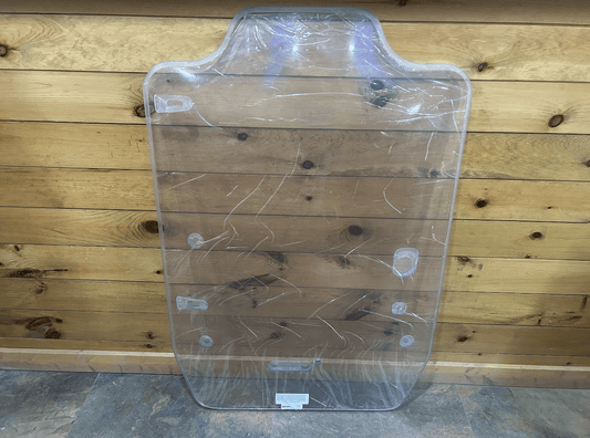 Case DL550 TV620B Minotaur skid steer polycarbonate windshield replacement panel front view