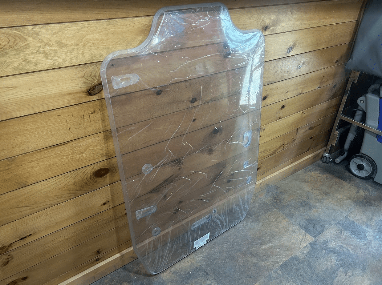 Case DL550 TV620B Minotaur polycarbonate windshield replacement panel still in protective wrap