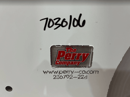 Perry Company label and part number 7030106 on the Kubota SSV polycarbonate windshield replacement panel