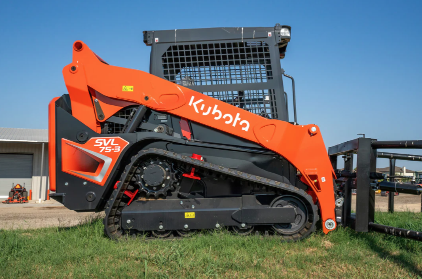 Trac-Lock anti-theft device installed on a Kubota SVL75-3 compact track loader