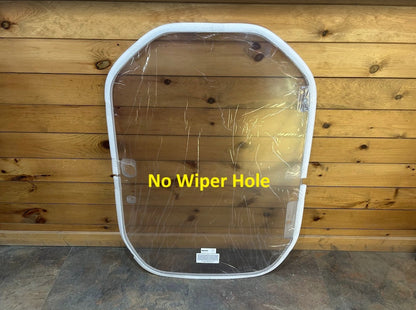 Wacker Neuson ST/SW clear polycarbonate windshield without wiper motor hole variant
