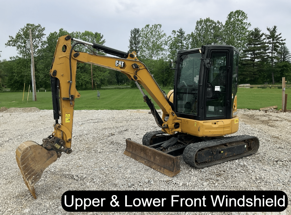 Caterpillar Mini Excavator Windshield: CAT 303.5E2 - 305.5E2
