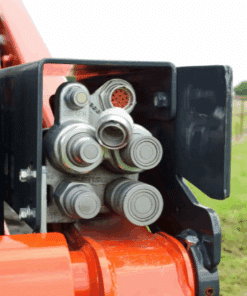 Alternative view of Kubota SVL 97-2 Hydraulic Coupler Guard