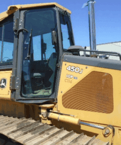 John Deere (450J - 850JR) Dozer Polycarbonate Passenger Door | Replaces OEM #T250160