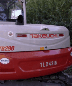 Alternative view of Takeuchi TB290 Excavator Windshield - Mechanical Fastening System